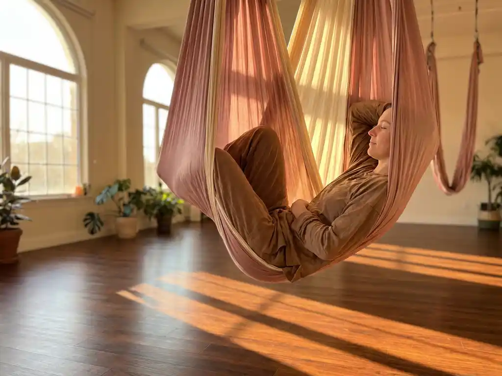 Je bekijkt nu Wat is hangmat yoga?