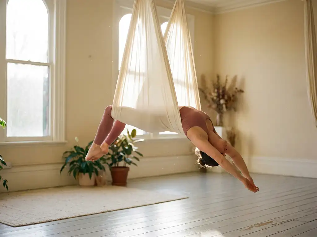 Lees meer over het artikel Wat is yoga in hangende doeken?